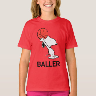 Peanuts | Snoopy Basketball Hoop Shot T-Shirt