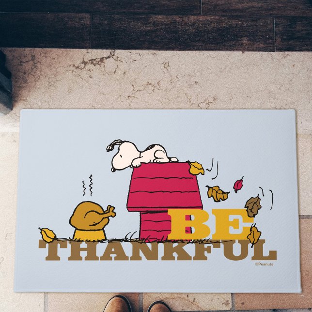 Peanuts | Snoopy Be Thankful Doormat (Doormat in doorway)