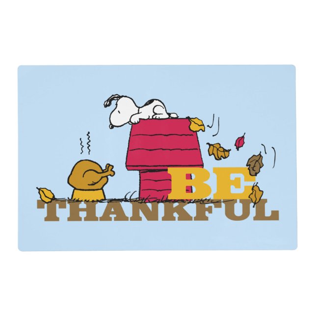 Peanuts | Snoopy Be Thankful Placemat (Front)