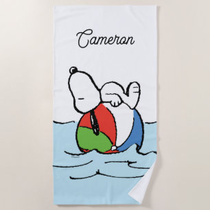 Peanuts Snoopy Beach Ball Beach Beach Towel