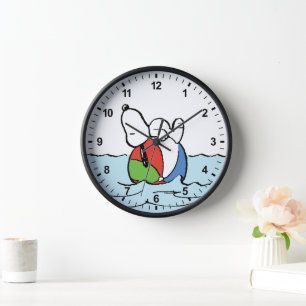 Peanuts Snoopy Beach Ball Beach Clock