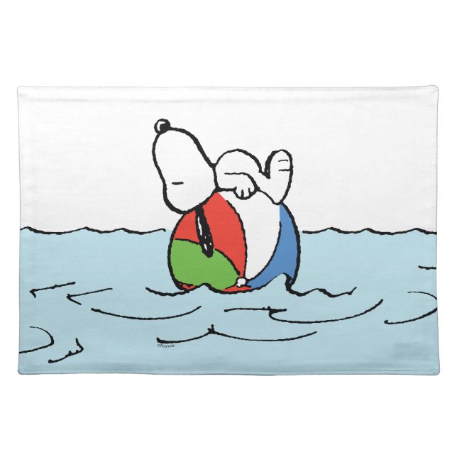 Peanuts | Snoopy Beach Ball Beach Cloth Placemat (Front)