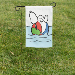 Peanuts   Snoopy Beach Ball Beach Garden Flag
