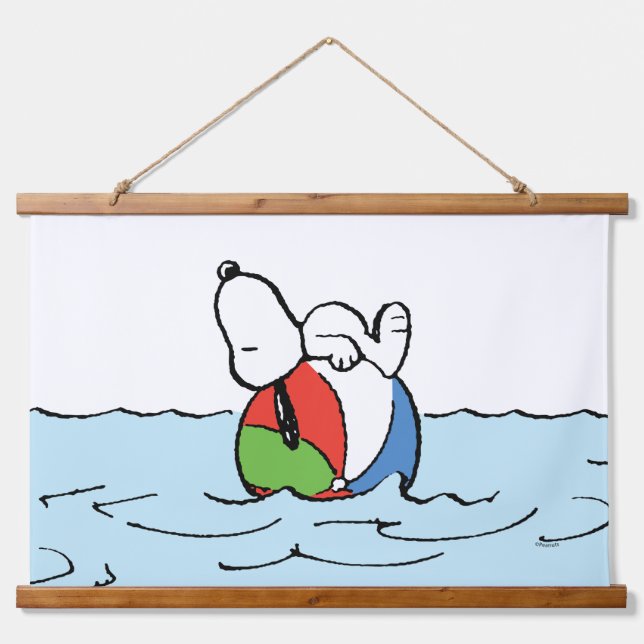 Peanuts | Snoopy Beach Ball Beach Hanging Tapestry (Front)