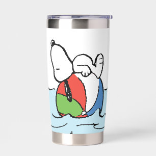 Peanuts   Snoopy Beach Ball Beach Insulated Tumbler