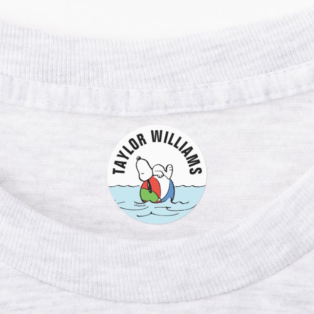 Peanuts | Snoopy Beach Ball Beach Kids' Labels (Affixed)
