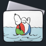 Peanuts | Snoopy Beach Ball Beach Laptop Sleeve<br><div class="desc">Check out this fun Peanuts design featuring Snoopy.</div>