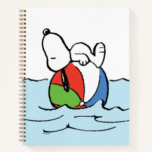 Peanuts Snoopy Beach Ball Beach Notebook