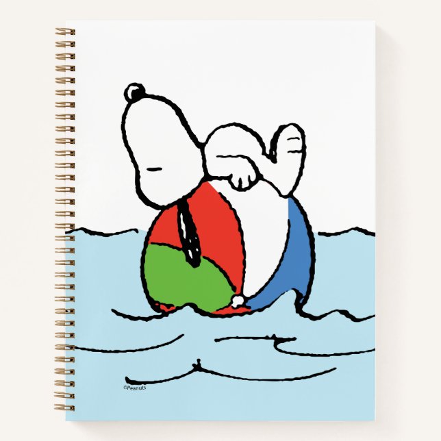 Peanuts | Snoopy Beach Ball Beach Notebook (Front)