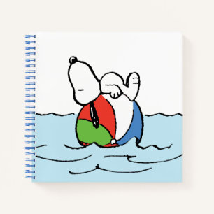 Peanuts Snoopy Beach Ball Beach Notebook