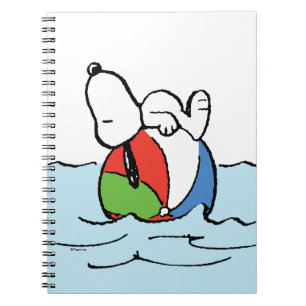 Peanuts Snoopy Beach Ball Beach Notebook