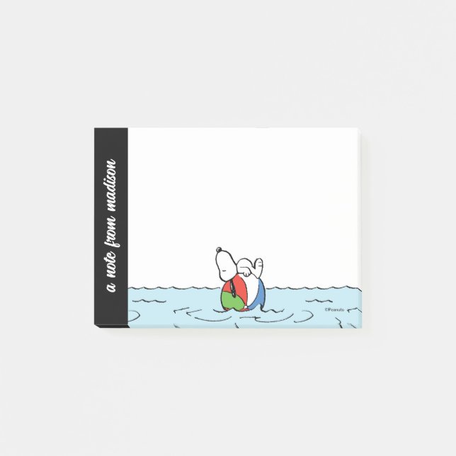 Peanuts | Snoopy Beach Ball Beach Post-it Notes (Front)