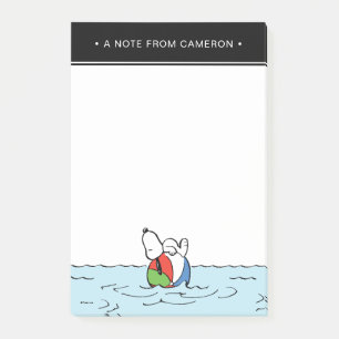 Peanuts Snoopy Beach Ball Beach Post-it Notes