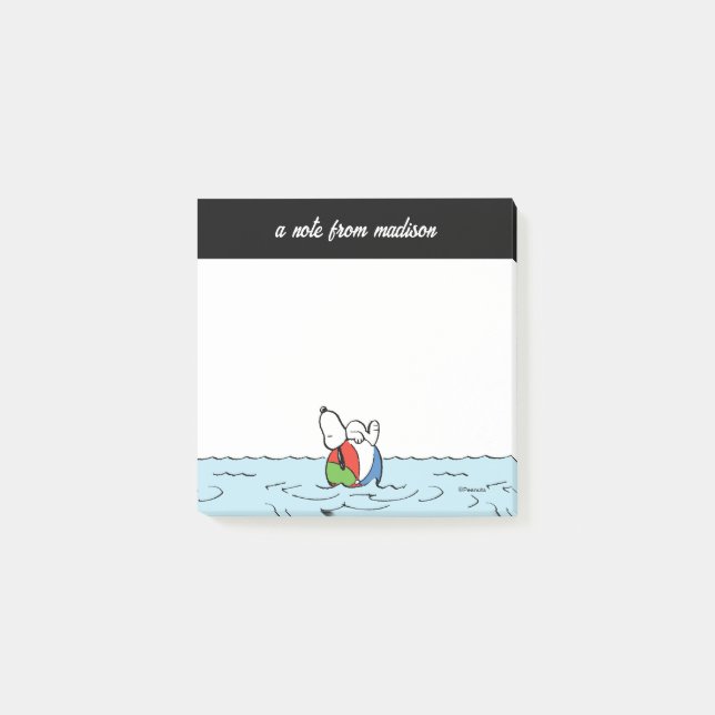 Peanuts | Snoopy Beach Ball Beach Post-it Notes (Front)