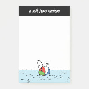 Peanuts Snoopy Beach Ball Beach Post-it Notes
