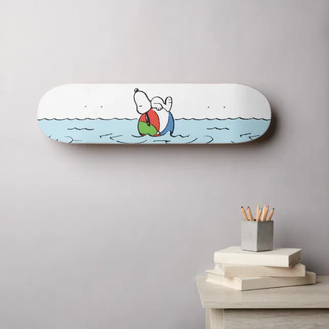 Peanuts Snoopy Beach Ball Beach Skateboard Zazzle