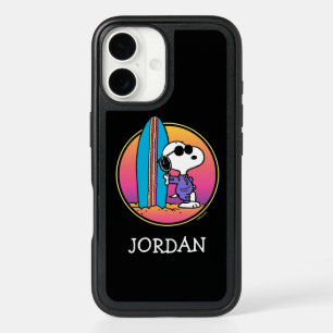 Peanuts   Snoopy Beach Beagle   Add Your Name iPhone 16 Case