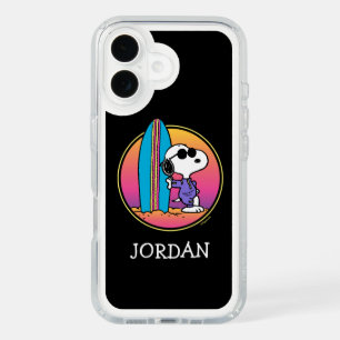 Peanuts   Snoopy Beach Beagle   Add Your Name iPhone 16 Case