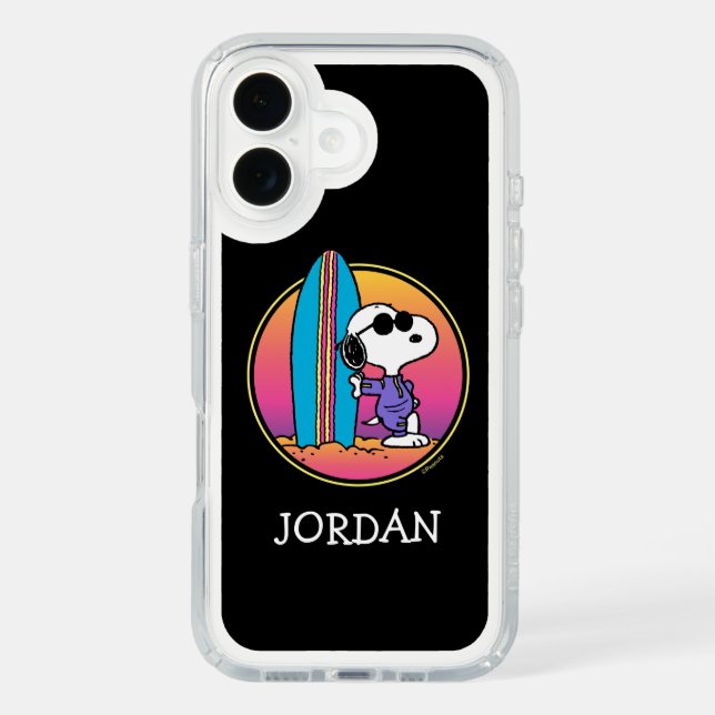 Peanuts | Snoopy Beach Beagle | Add Your Name Speck iPhone Case (Front)