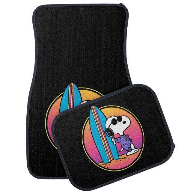 Peanuts | Snoopy Beach Beagle Car Floor Mat (Set)