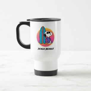 Peanuts Snoopy Beach Beagle Travel Mug