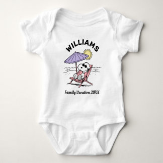Peanuts | Snoopy Beach Family Vacation Baby Bodysuit
