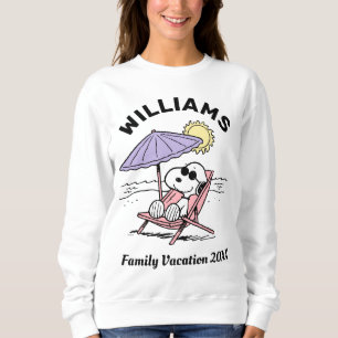 Peanuts Snoopy Beach Family Vacation Sweatshirt