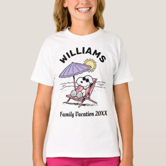 Peanuts | Snoopy Beach Family Vacation T-Shirt