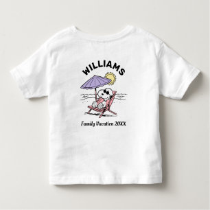Peanuts Snoopy Beach Family Vacation T-Shirt