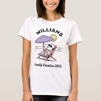 Peanuts | Snoopy Beach Family Vacation T-Shirt