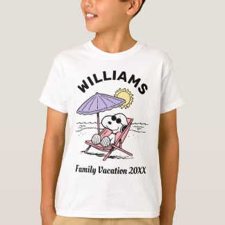 Peanuts | Snoopy Beach Family Vacation T-Shirt