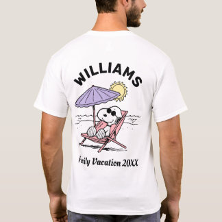 Peanuts | Snoopy Beach Family Vacation T-Shirt
