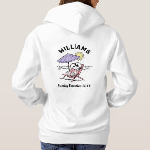 Peanuts Snoopy Beach Family Vacation T-Shirt Hoodie