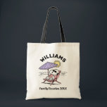 Peanuts | Snoopy Beach Family Vacation Tote Bag<br><div class="desc">Going on a Family Vacation? Personalize this classic Peanuts product for the whole family with your name and year!</div>