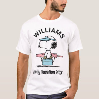 Peanuts | Snoopy Beach Walk Family Vacation T-Shirt