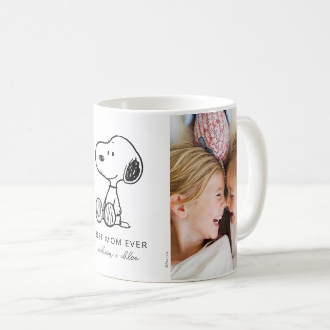 PEANUTS | Snoopy - Best Mom Ever - Photo Coffee Mug (Front Right)