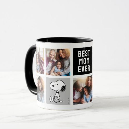 PEANUTS  Snoopy _ Best Mom Photo Collage Mug