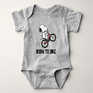 Peanuts | Snoopy Bicycle Wheelie Baby Bodysuit