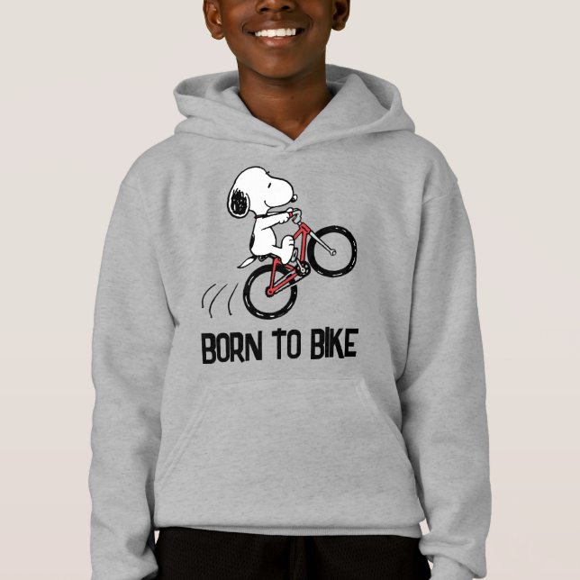 Peanuts | Snoopy Bicycle Wheelie Hoodie (Front)