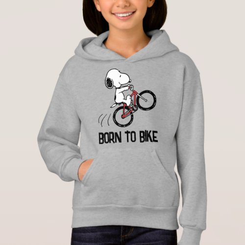Peanuts  Snoopy Bicycle Wheelie Hoodie