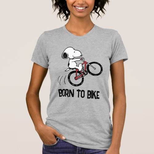 Peanuts  Snoopy Bicycle Wheelie T_Shirt