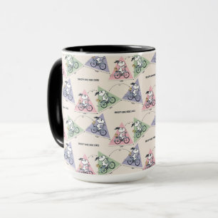 Peanuts Snoopy Bike Ride Stats Mug