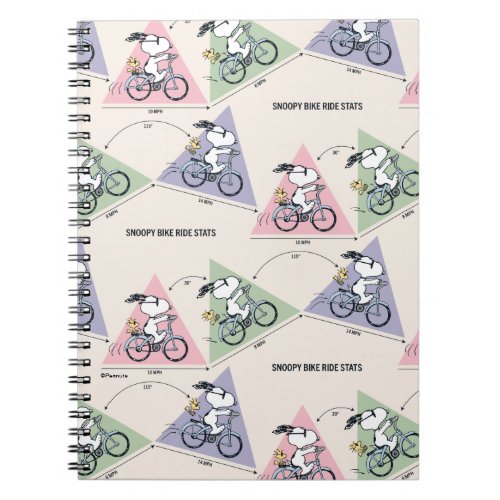 Peanuts  Snoopy Bike Ride Stats Notebook