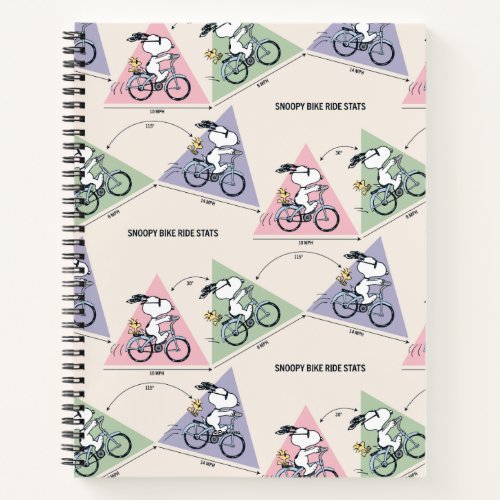 Peanuts  Snoopy Bike Ride Stats Notebook