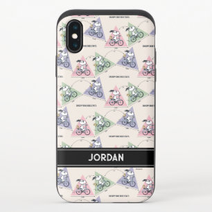 Peanuts   Snoopy Bike Ride Stats iPhone X Slider Case