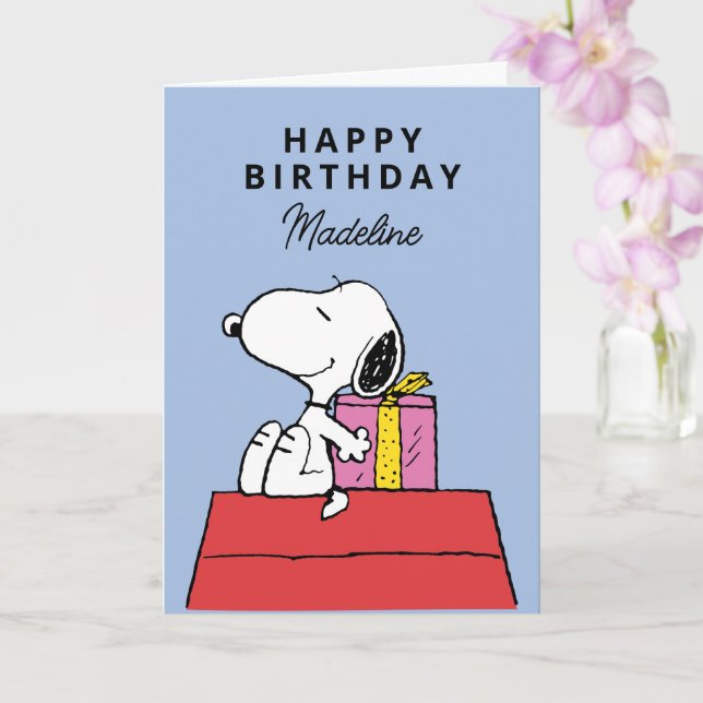 Peanuts | Snoopy Birthday | Add Your Photo Card