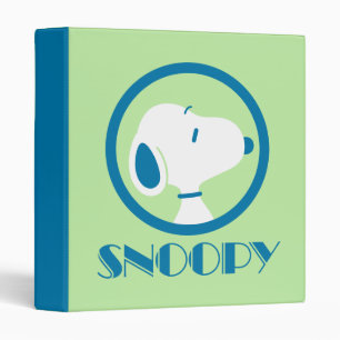 Peanuts   Snoopy Blue Deco Dreams 3 Ring Binder