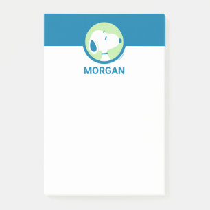 Peanuts Snoopy Blue Deco Dreams Add Your Name Post-it Notes