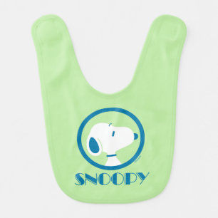 Peanuts Snoopy Blue Deco Dreams Baby Bib