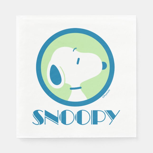 Peanuts | Snoopy Blue Deco Dreams Napkins (Front)